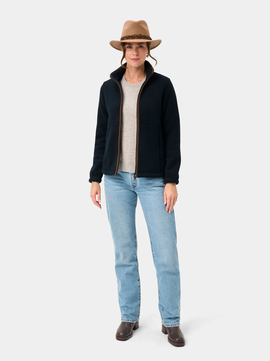 ALAN PAINE Aylsham Ladies Fleece Jacket - Dark Navy