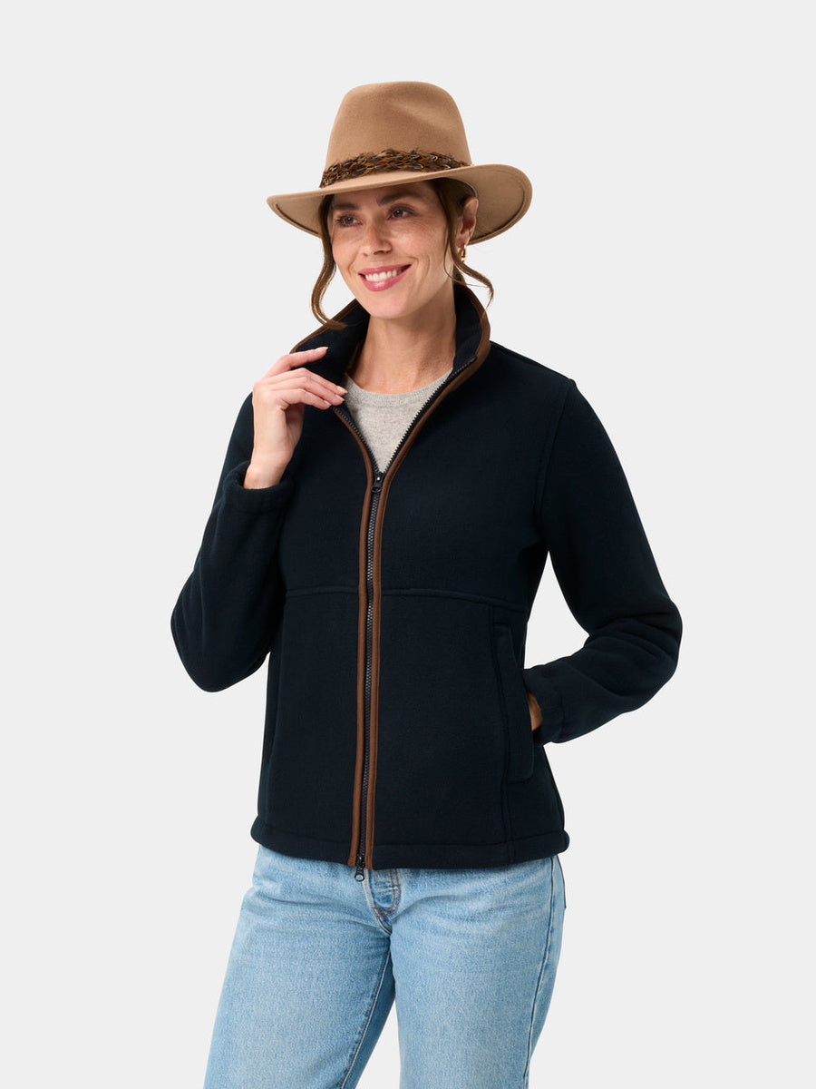 ALAN PAINE Aylsham Ladies Fleece Jacket - Dark Navy