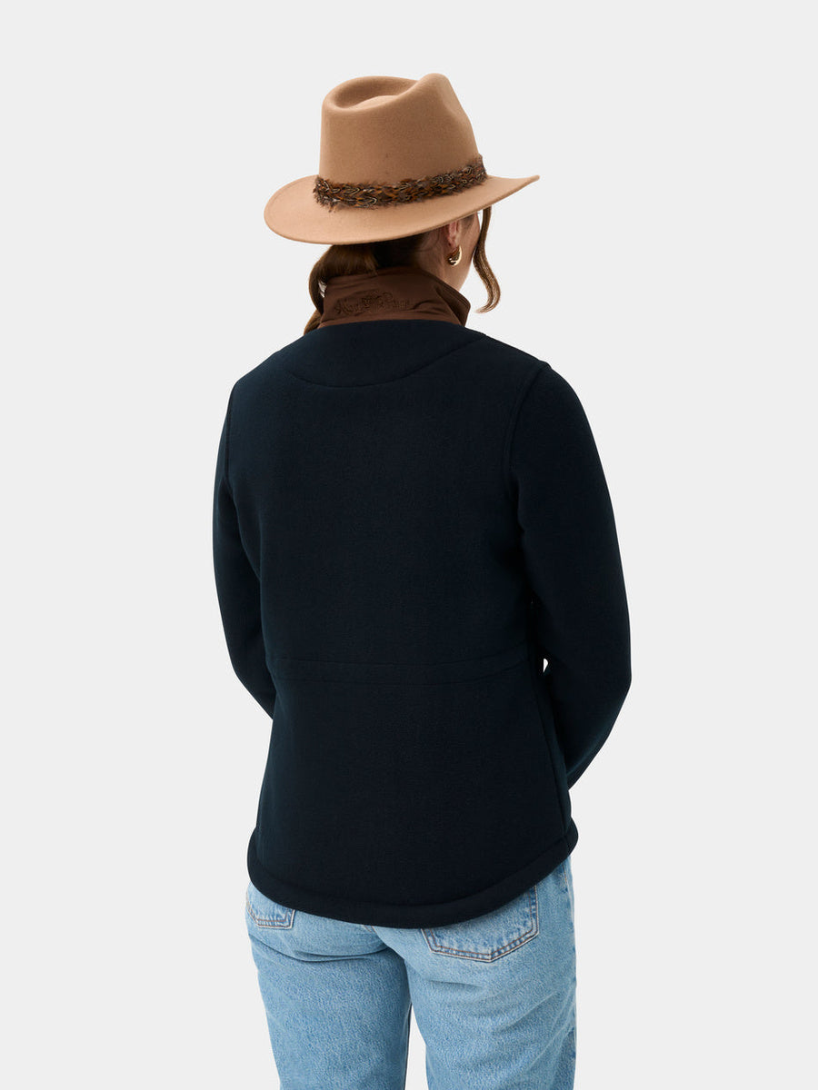 ALAN PAINE Aylsham Ladies Fleece Jacket - Dark Navy