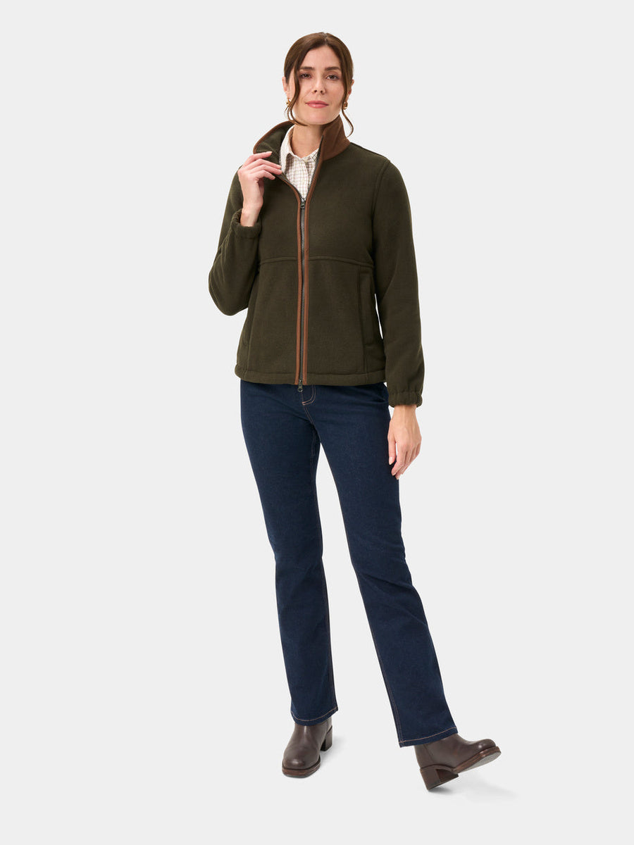 ALAN PAINE Aylsham Ladies Fleece Jacket - Green