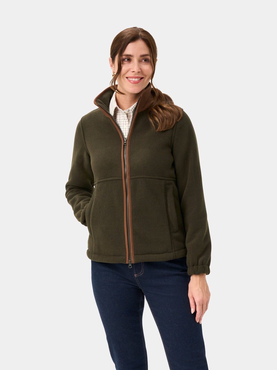 ALAN PAINE Aylsham Ladies Fleece Jacket - Green