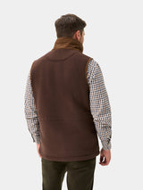 ALAN PAINE Aylsham Mens Fleece Gilet - Bark