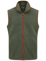 ALAN PAINE Aylsham Mens Fleece Gilet - Cedar Green