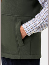 ALAN PAINE Aylsham Mens Fleece Gilet - Cedar Green