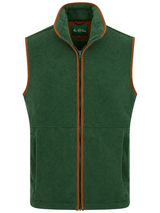 ALAN PAINE Aylsham Mens Fleece Gilet - Evergreen