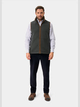 ALAN PAINE Aylsham Mens Fleece Gilet - Gunmetal