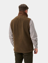 ALAN PAINE Aylsham Mens Fleece Gilet - Pecan