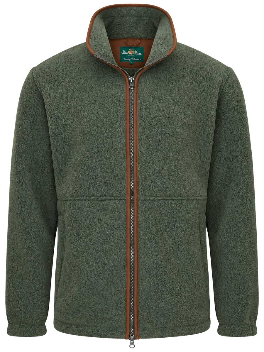 ALAN PAINE Aylsham Mens Fleece Jacket - Cedar Green