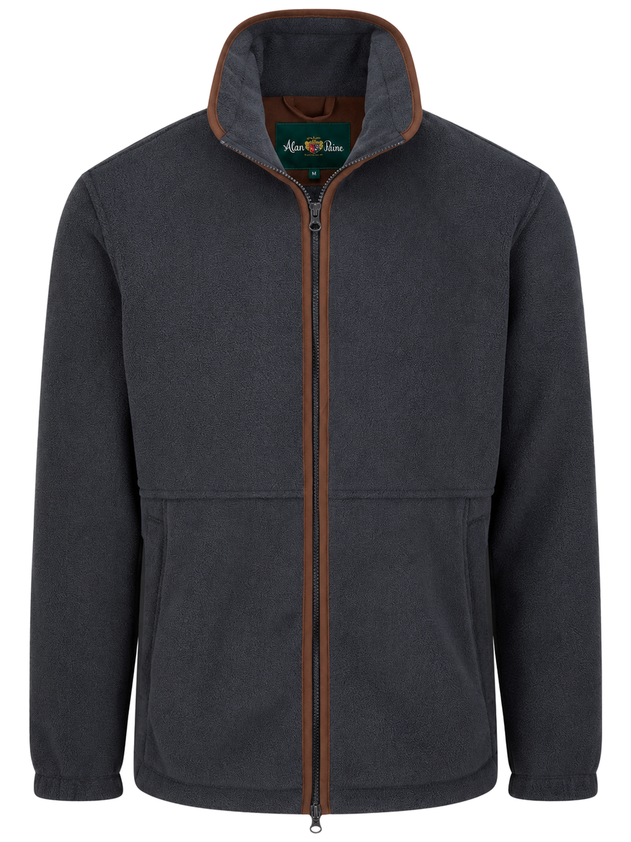 ALAN PAINE Aylsham Mens Fleece Jacket - Gunmetal