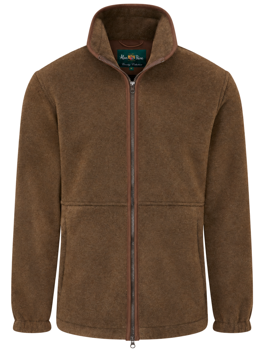 ALAN PAINE Aylsham Mens Fleece Jacket - Pecan