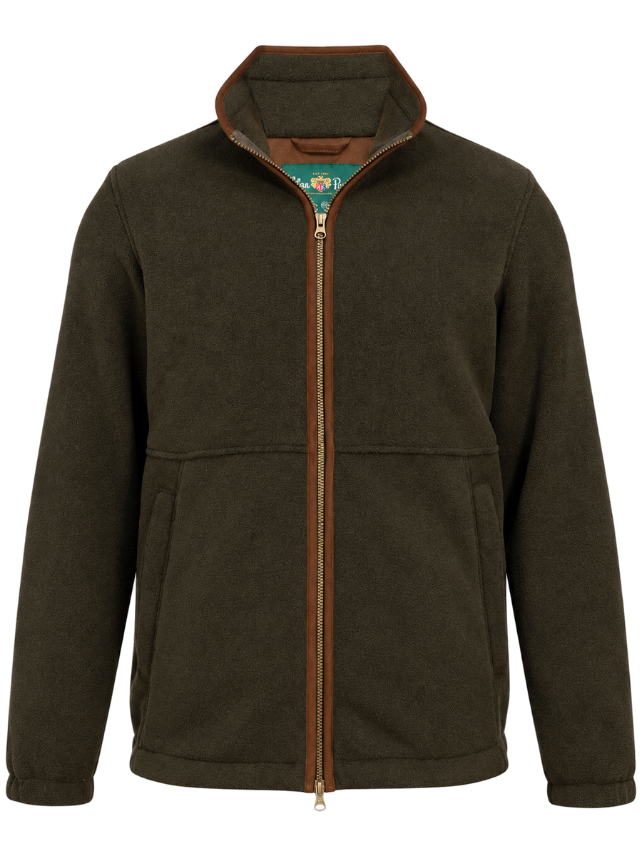 ALAN PAINE Aylsham Mens Windblock Fleece Jacket - Green