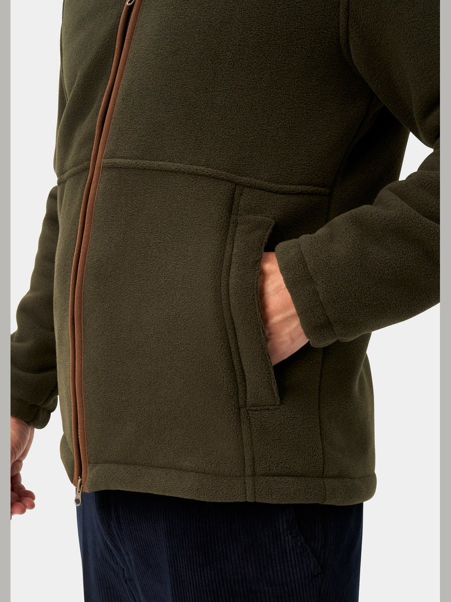 ALAN PAINE Aylsham Mens Windblock Fleece Jacket - Green