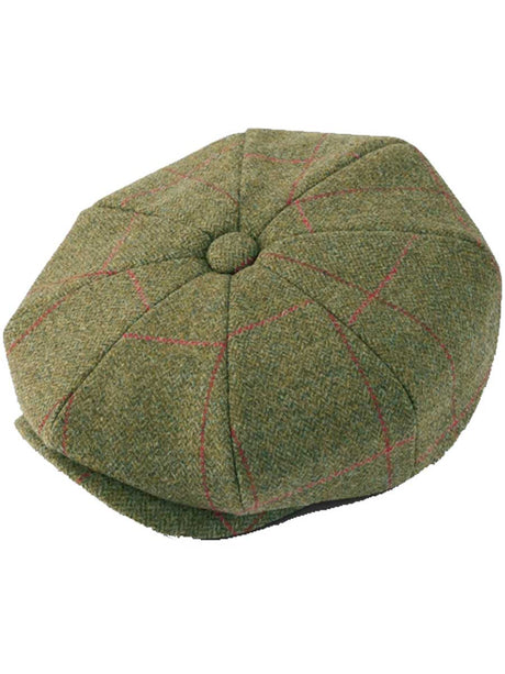 ALAN PAINE Combrook Mens Bakerboy Cap - Sage