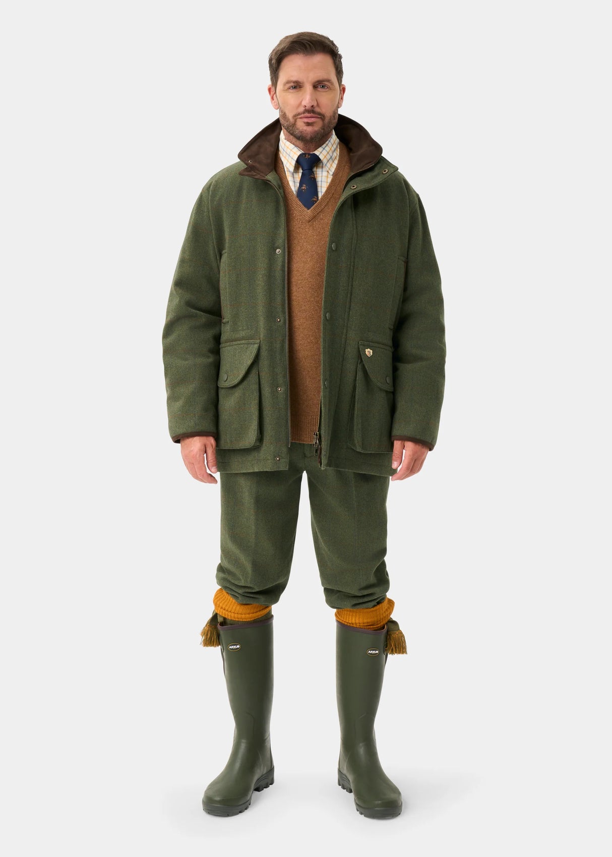 ALAN PAINE Combrook Mens Shooting Field Coat - Mariner