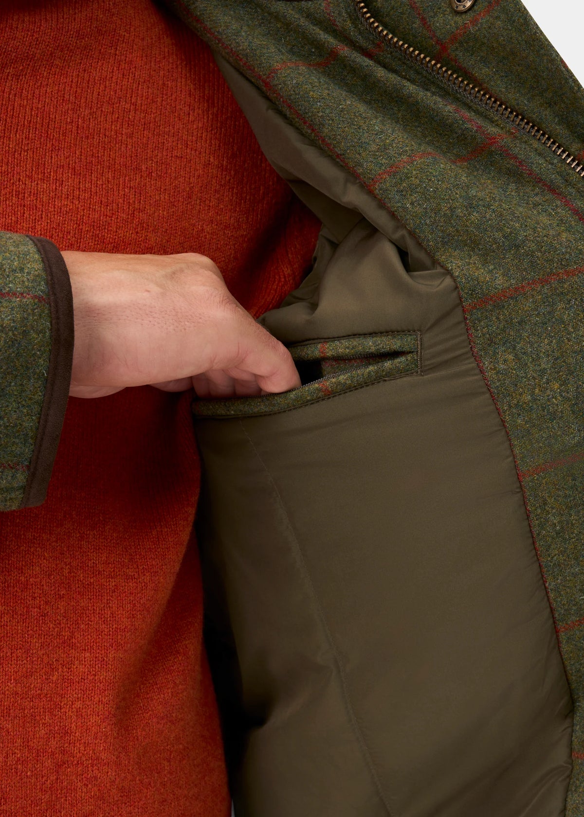 ALAN PAINE Combrook Mens Shooting Field Coat - Reed