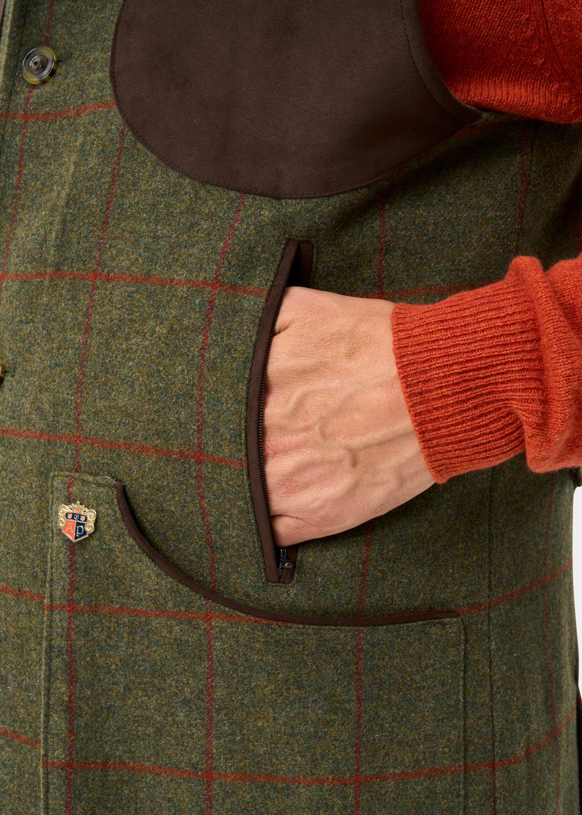 ALAN PAINE Combrook Mens Shooting Gilet - Reed