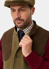 ALAN PAINE Combrook Mens Shooting Gilet - Sage