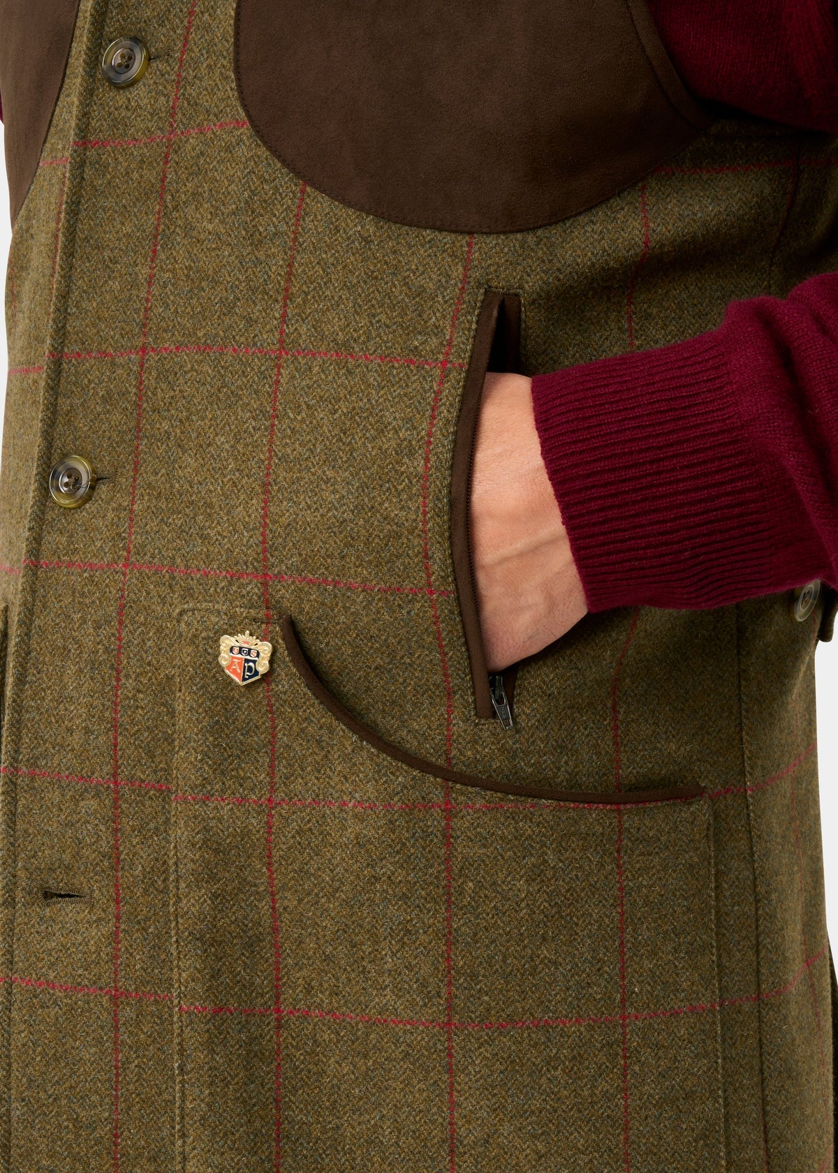 ALAN PAINE Combrook Mens Shooting Gilet - Sage