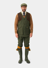 ALAN PAINE Combrook Mens Shooting Waistcoat - Mariner