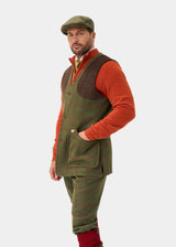 ALAN PAINE Combrook Mens Shooting Waistcoat - Reed