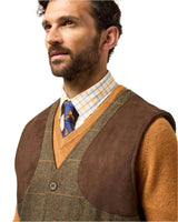 ALAN PAINE Combrook Mens Shooting Waistcoat - Teak