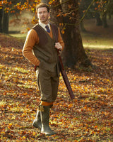 ALAN PAINE Combrook Mens Shooting Waistcoat - Teak