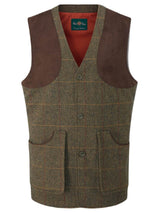 ALAN PAINE Combrook Mens Shooting Waistcoat - Teak