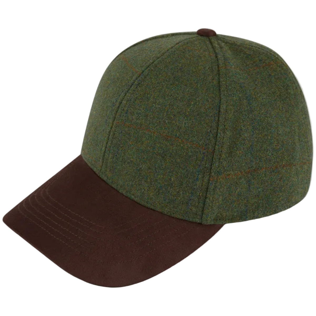 ALAN PAINE Combrook Mens Tweed Baseball Cap - Mariner