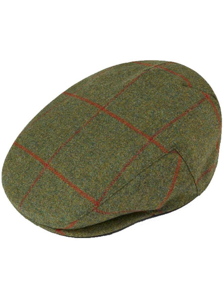ALAN PAINE Combrook Mens Tweed Flat Cap - Reed