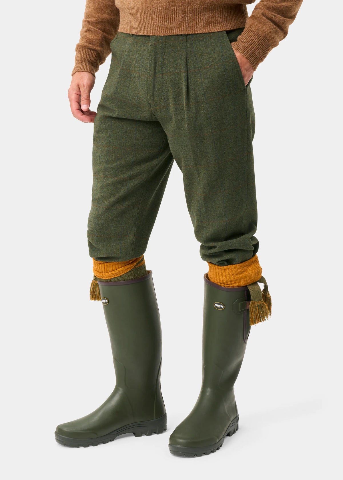 ALAN PAINE Combrook Mens Tweed Shooting Breeks - Mariner