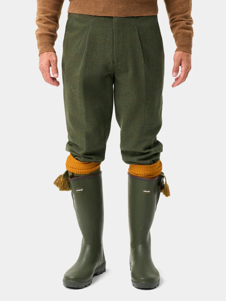 ALAN PAINE Combrook Mens Tweed Shooting Breeks - Mariner – front alternate.