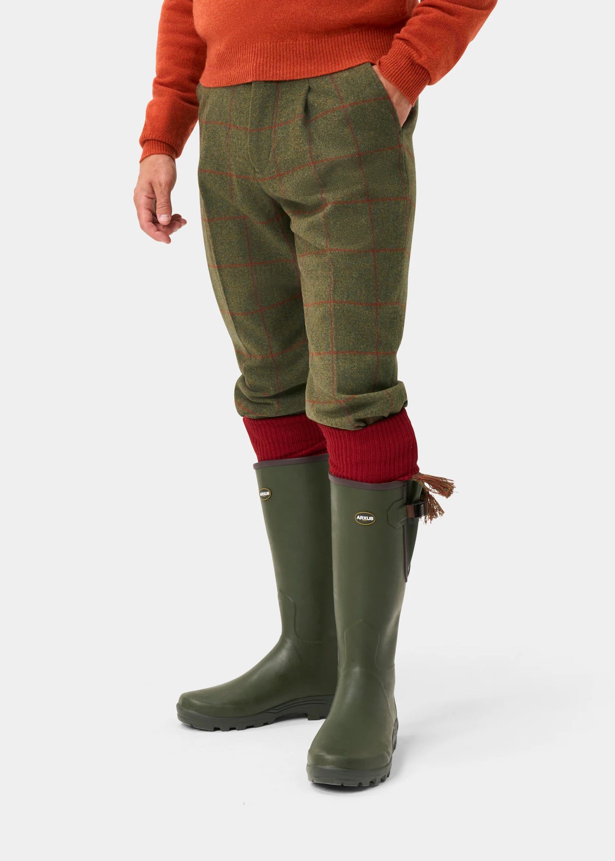 ALAN PAINE Combrook Mens Tweed Shooting Breeks - Reed