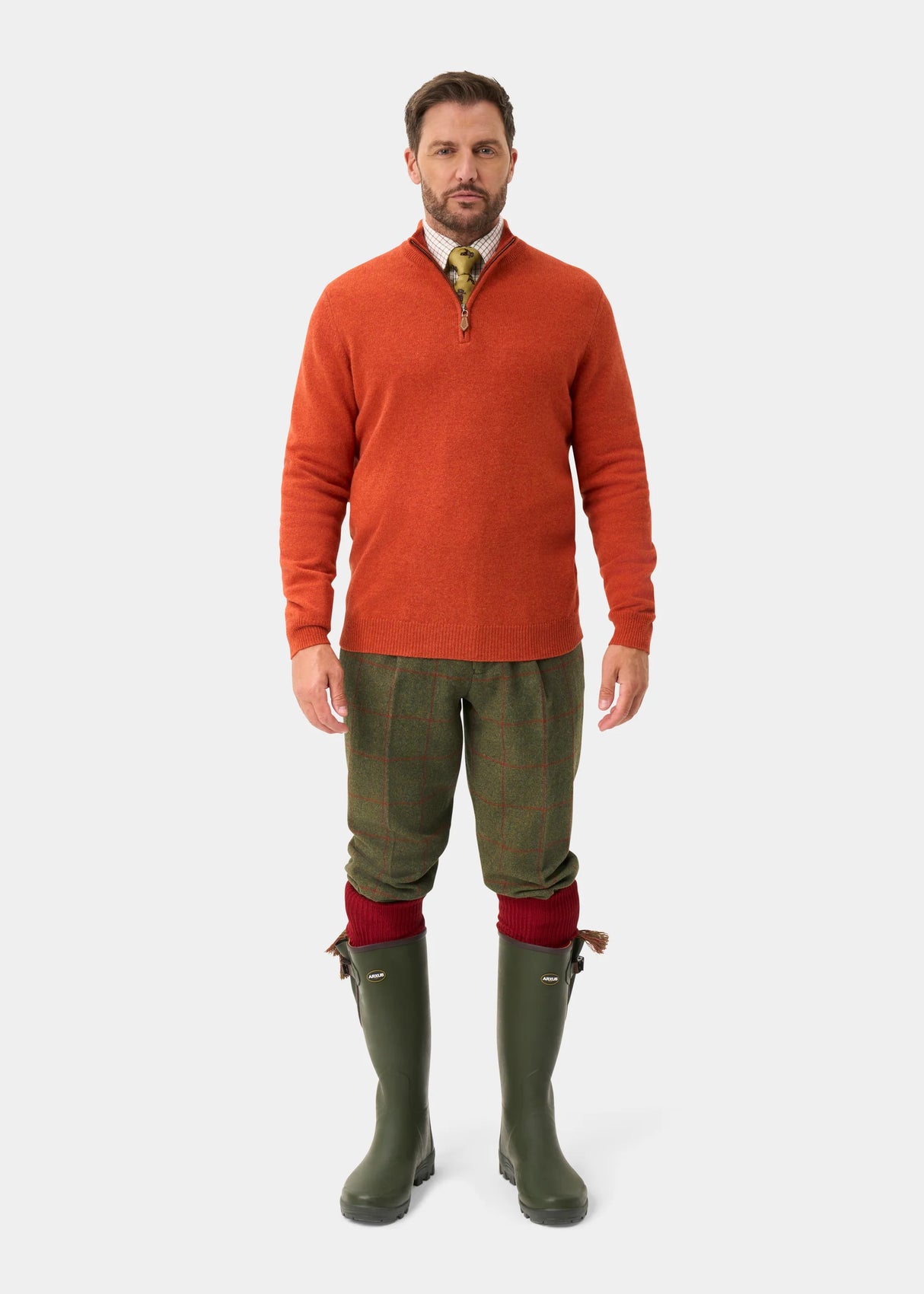 ALAN PAINE Combrook Mens Tweed Shooting Breeks - Reed