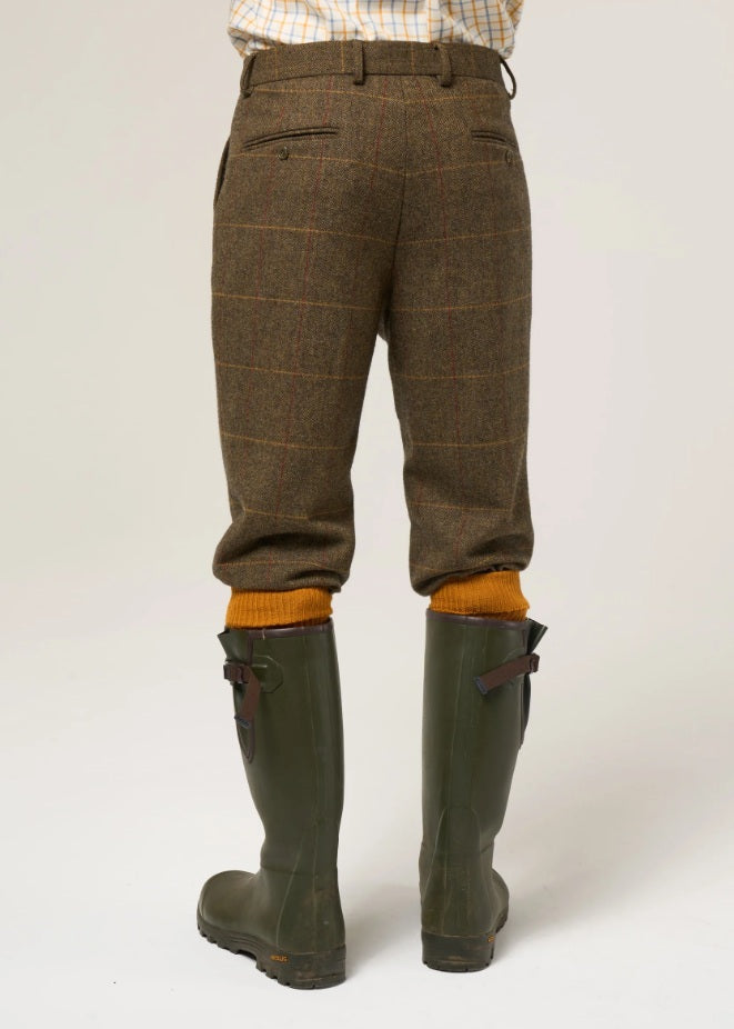 ALAN PAINE Combrook Mens Tweed Shooting Breeks - Teak