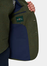 ALAN PAINE Combrook Mens Tweed Sports Blazer - Mariner