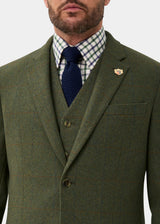 ALAN PAINE Combrook Mens Tweed Sports Blazer - Mariner