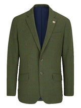 ALAN PAINE Combrook Mens Tweed Sports Blazer - Mariner