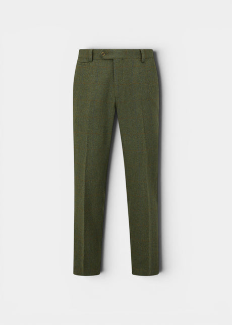 ALAN PAINE Combrook Mens Tweed Trousers - Mariner