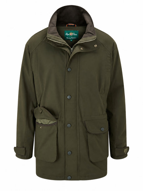 ALAN PAINE Dunswell Mens Waterproof Field Coat - Olive