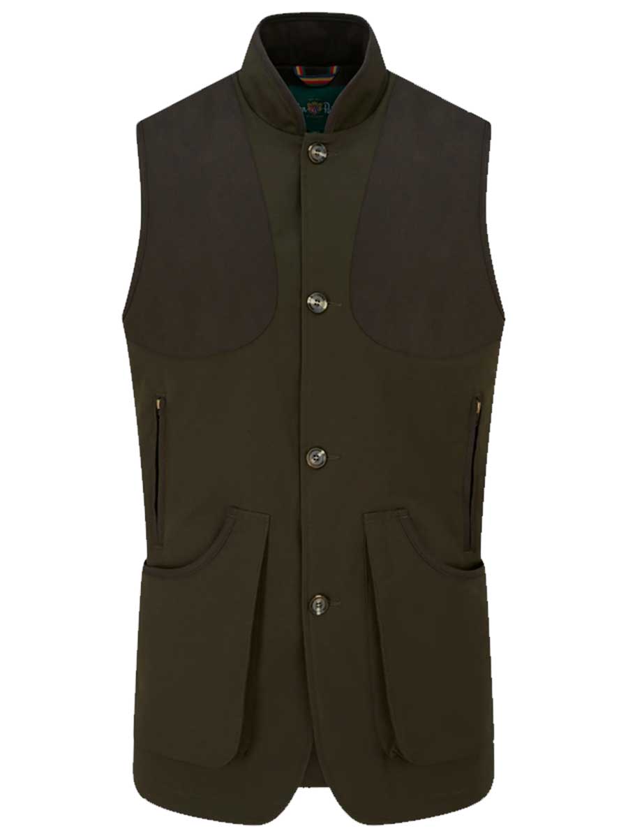 ALAN PAINE Dunswell Mens Waterproof Gilet - Olive