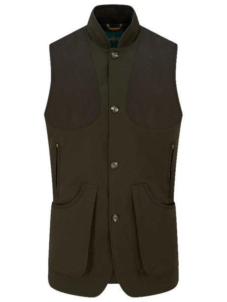 ALAN PAINE Dunswell Mens Waterproof Gilet - Olive