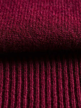 ALAN PAINE Hampshire V Neck Lambswool Classic Fit Jumper - Mens - Bordeaux