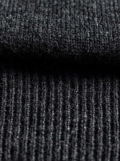 ALAN PAINE Hampshire V Neck Lambswool Classic Fit Jumper - Mens - Charcoal