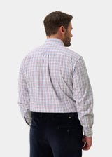 ALAN PAINE Ilkley Mens Country Check Shooting Shirt - Blue & Red
