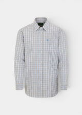 ALAN PAINE Ilkley Mens Country Check Shooting Shirt - Green & Brown