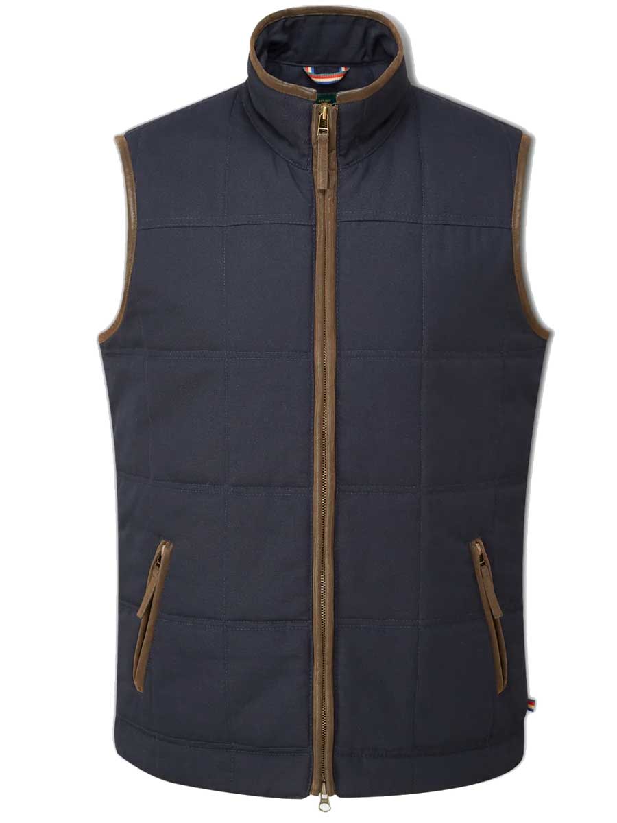 ALAN PAINE Kexby Mens Gilet - Navy