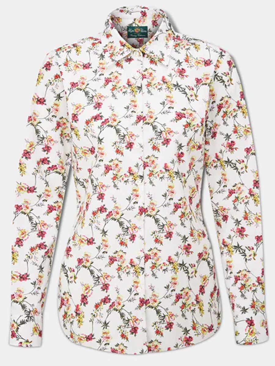 ALAN PAINE Lawen Printed Cotton Women's Shirt - Floral Print