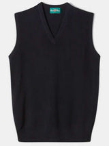 ALAN PAINE Norfolk Lambswool V-Neck Classic Fit Slipover - Mens - Navy