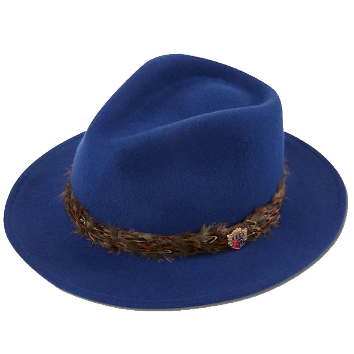 ALAN PAINE Richmond Fedora Hat - Blue