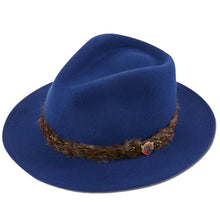 Load image into Gallery viewer, ALAN PAINE Richmond Fedora Hat - Blue
